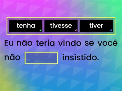 Tempos Compostos do Subjuntivo