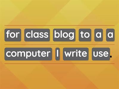 Tiger 3 unit 1 use a computer