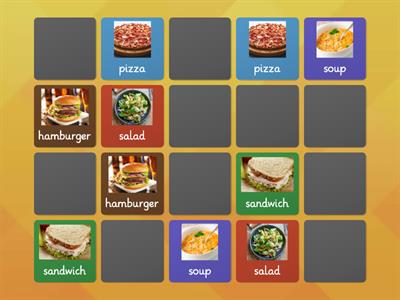 FOOD MEMORY GAME