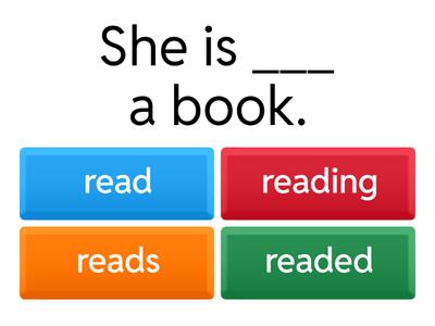 Present Continuous Tense Verbs