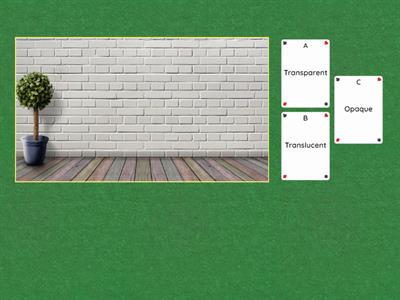 Transparent, Translucent or Opaque