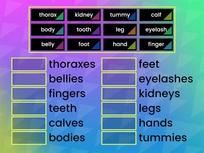 PLURAL NOUNS 