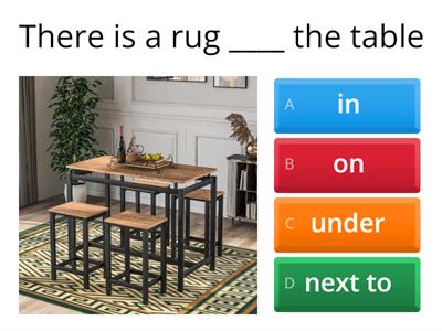 Headway Elementary - U4 - Prepositions (quiz)