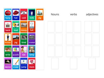 Parts of speech sort