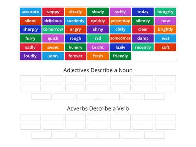 Adjectives and Adverbs - Describing Words