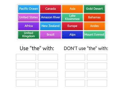 Definite article: 'the'