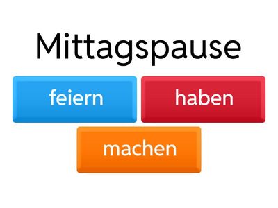 Welches Verb passt nicht? - Thema Arbeit