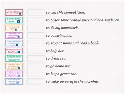 Verbs +  infinitives