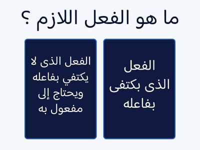  الفعل اللازم والفعل المتعدى - قواعد نحوية - الوحدة الأولى - الترم الأول -2025/2026-أ/محمد السعيد أبو هاشم 