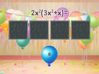 Множення одночлена на многочлен