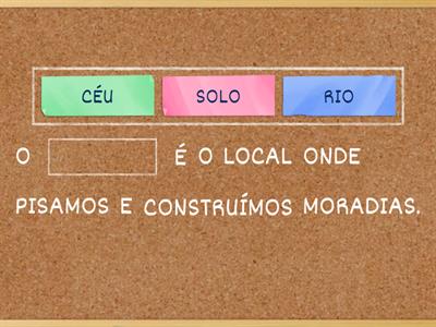 COMPLETE AS FRASES COM A PALAVRA CORRETA