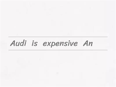 Adjective + noun (word order) 