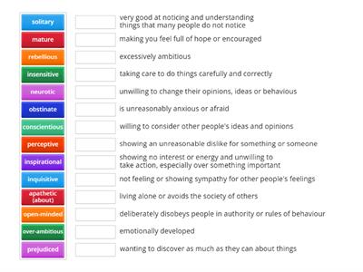 Personality  (Speakout Advanced)