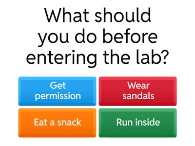 Lab Safety Quiz