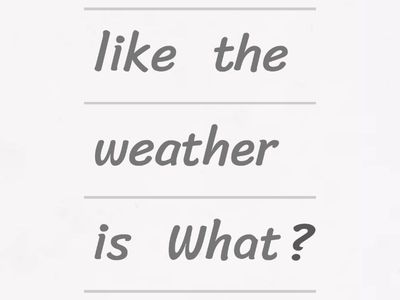 T1 - Lesson 42| What’s the Weather Like?