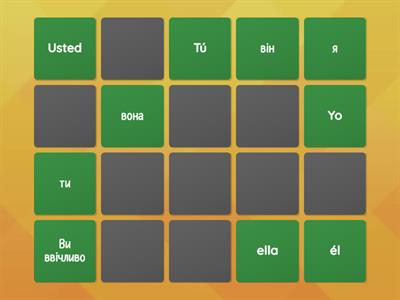 Pronombres personales + en ucraniano