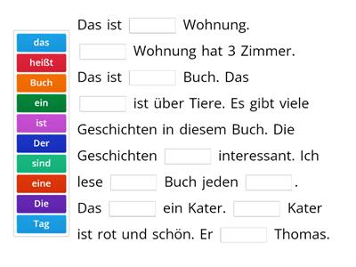 Bestimmter/unbestimmter Artikel 2