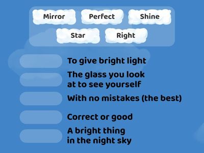 Match with The Definition! 