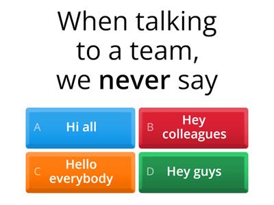 Quiz on email writing tips