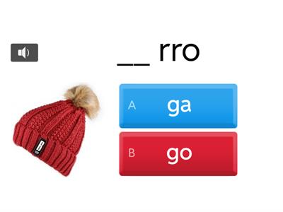 Silabas ga go gu gue gui