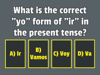Quiz on ir - To go or Going