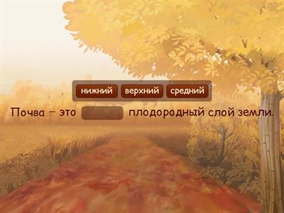 Окружающий мир 3 класс. Почва 