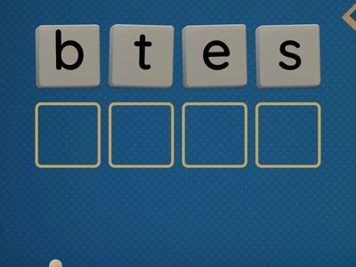 Rearrange the letters to form tge correct amswer.