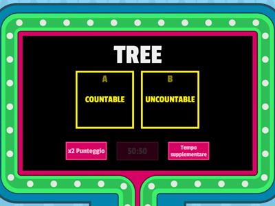 COUNTABLE AND UNCOUNTABLE NOUNS