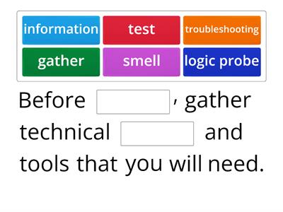 Troubleshooting - word frame WIDA 3