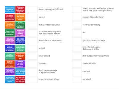 FCE I3-I4 M2 2B Education Phrasal Verbs