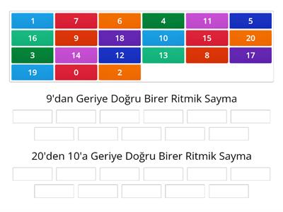 Geriye Doğru Birer Ritmik Sayma