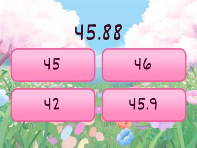 Rounding Decimals to the Nearest Whole Number Quiz