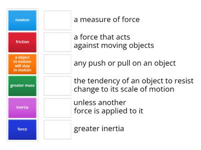 force and motion activity 