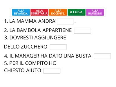 ANALISI LOGICA: COMPLEMENTO DI TERMINE (2)