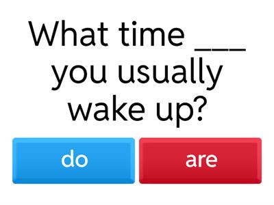 Simple Present vs Present Continuous