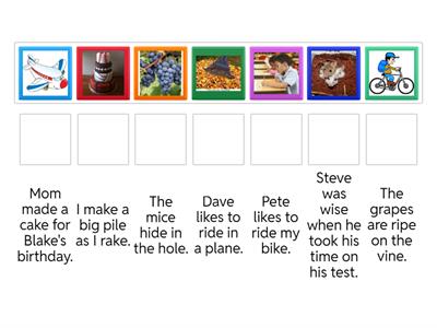 CVCe sentence picture match