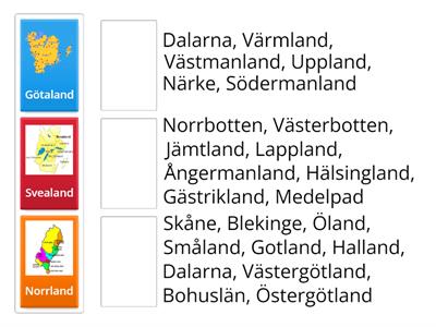 Sveriges landsdelar och landskap 