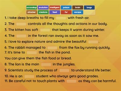 Focus 1 Unit 8.4 vocabulary natural world