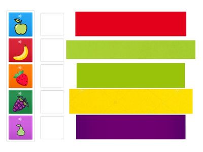 Las frutas y sus colores