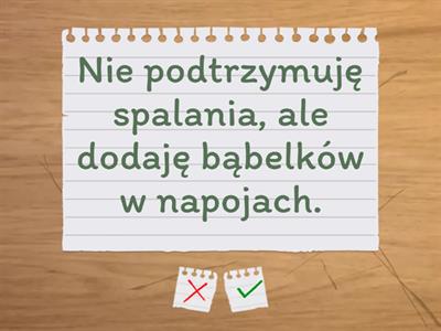 Zagadki chemiczne - gazy i tlenki