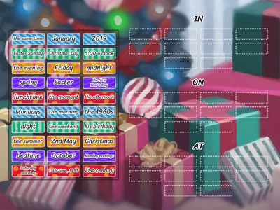 Prepositions of Time (IN-ON-AT)