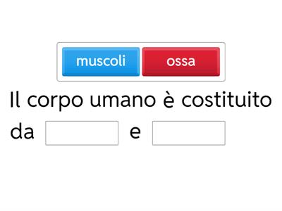 Test di Scienze Motorie classe I Scuola Secondaria Primo Grado