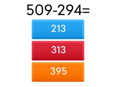 Three Digit Subtraction (with regrouping)