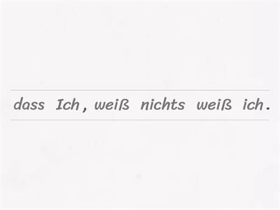 Grammatik: Satzbau mit Haupt- und Nebensatz