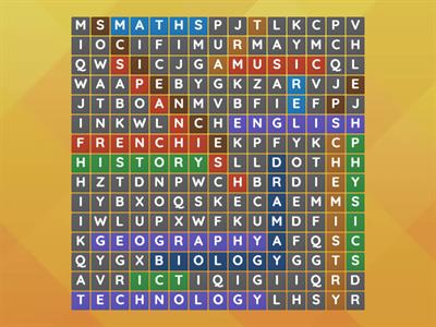 3º ESO School subjects