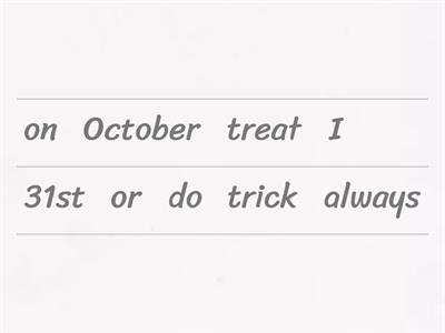 Adverbs of frequency and Halloween