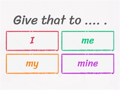 Pronouns Quiz