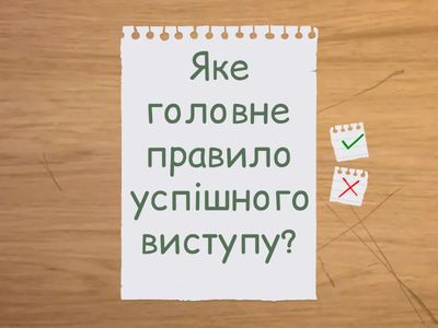 Виступ. Форми презентації