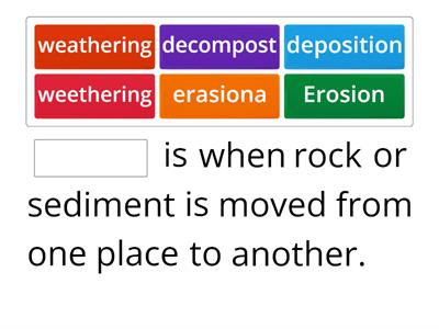 Components of Weathering