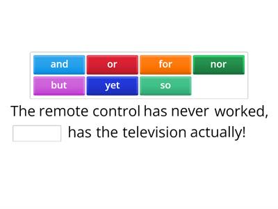 Coordinating conjunctions